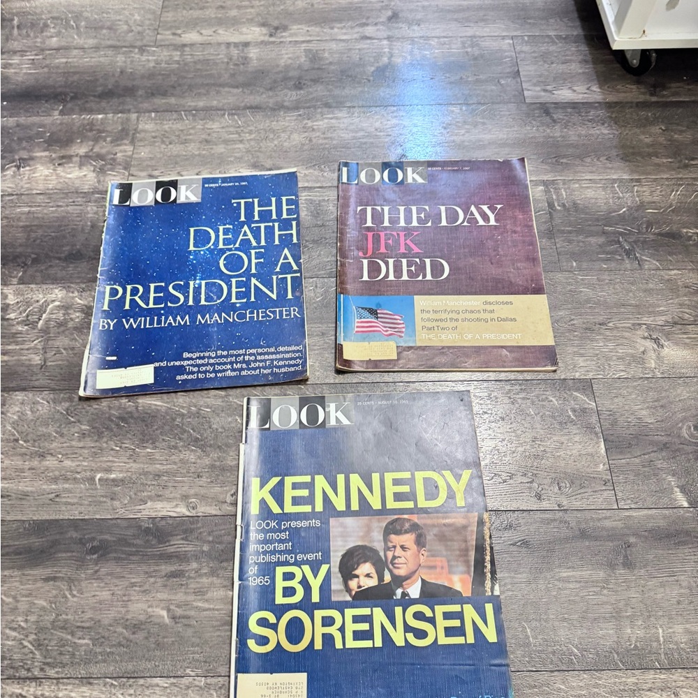 Lot of 3 Vintage LOOK‎ Magazines